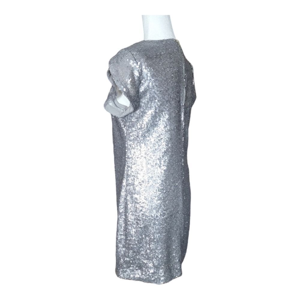 Charming Charlie Sequins Dress Size S Silver Pewter Sequin Glam - Picture 3 of 13